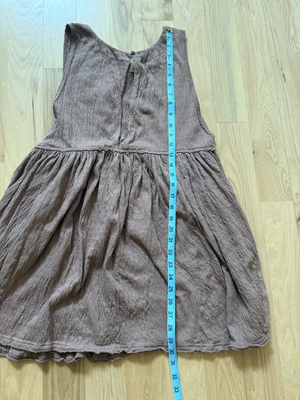 FREE PEOPLE Free-Est I'm Still Obsessed Sleeveless Mini Dress Light Brown Size S